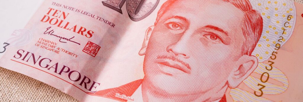 photo of singapore banknote