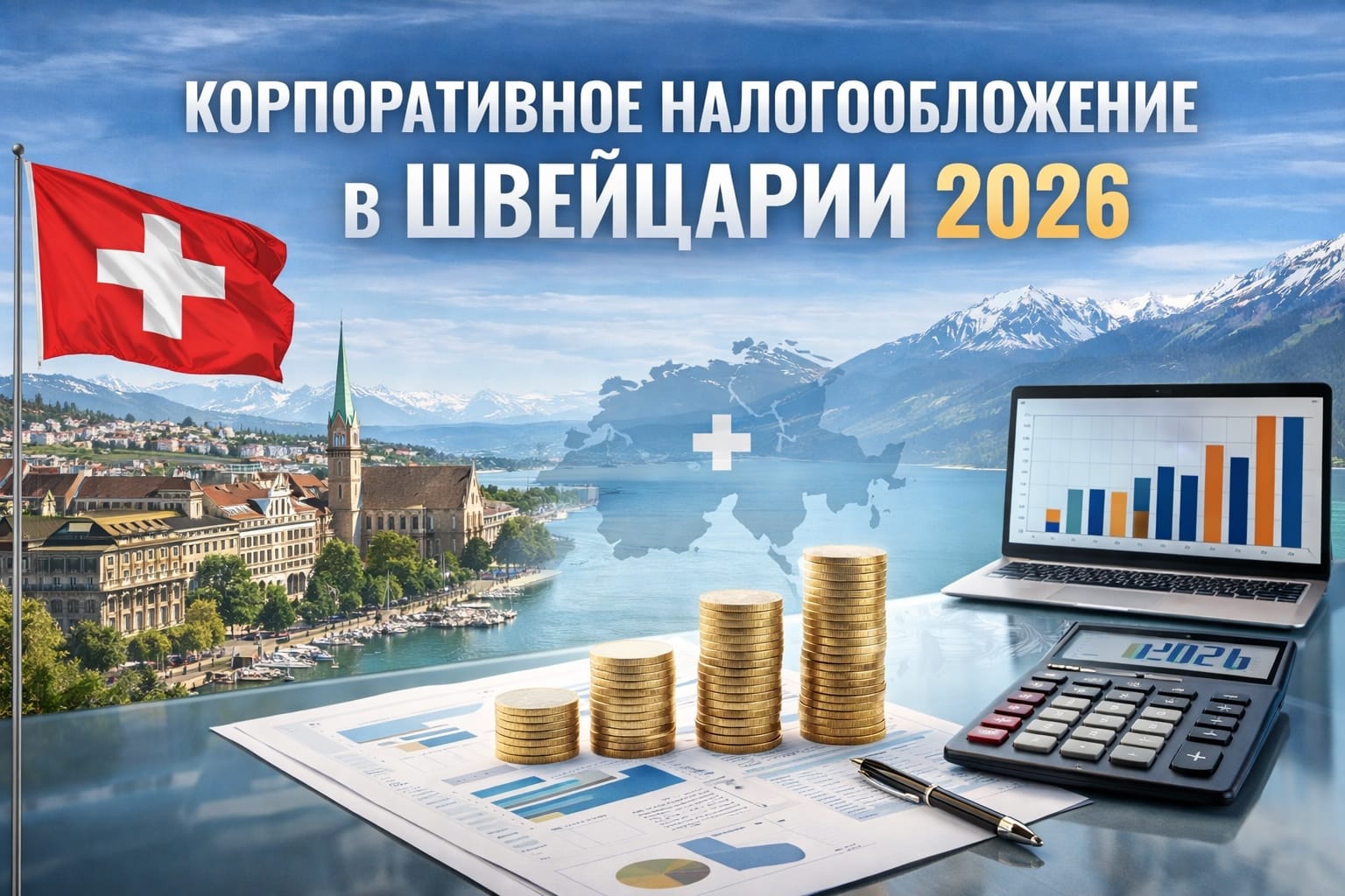Корпоративное налогообложение в Швейцарии 2026 — анализ ставок налогов, реформ и налогового планирования с финансовыми графиками и бизнес-атрибутами